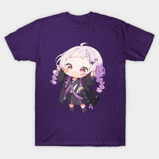 RAWR Purple Haired Anime Chibi T-Shirt